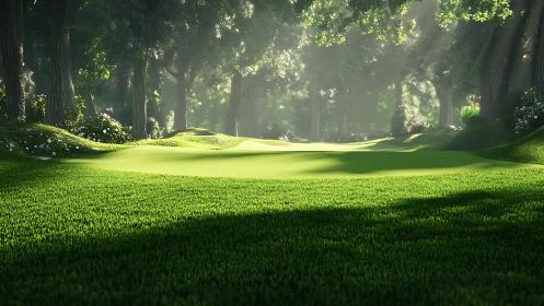 Emerald Cathedral's Luminous Sanctuary Beckons Through Towering Sentinels