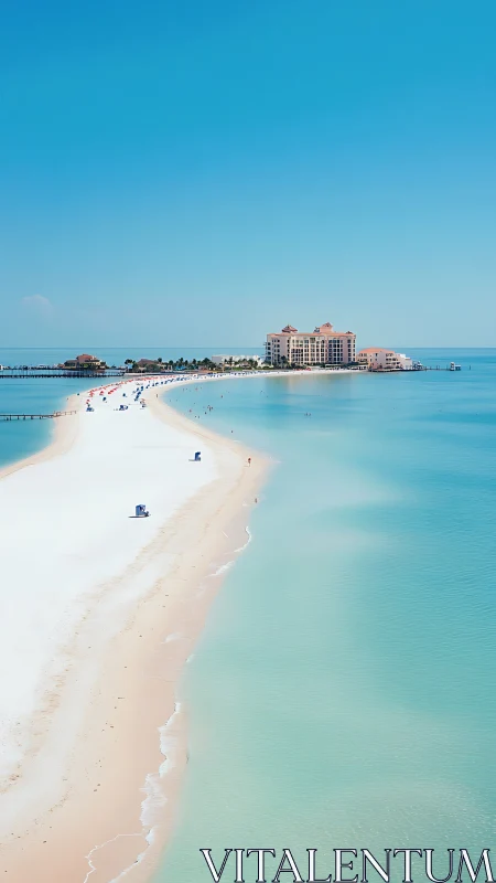 Tropical Sandbar Paradise with Turquoise Waters.