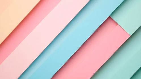 Diagonal pastel paper strips forming minimal background.