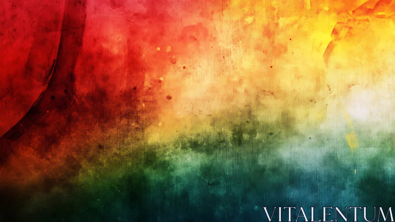 Textured chromatic gradient abstract with layered pigment fields.