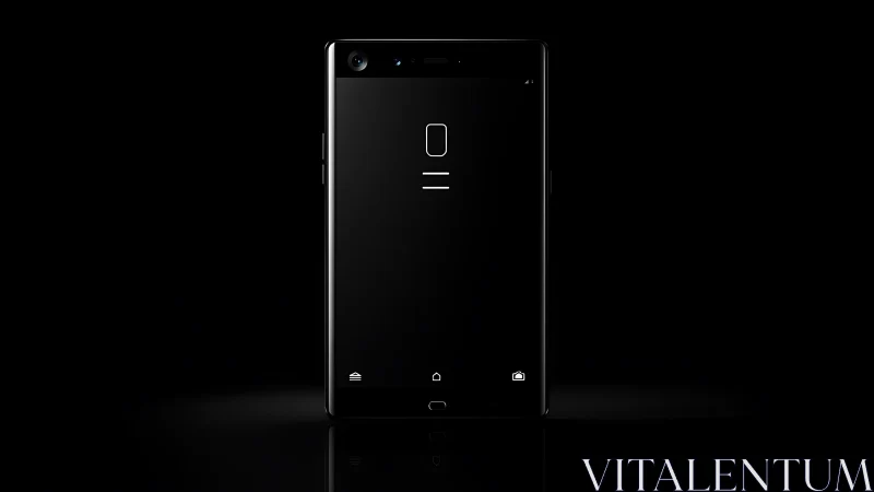 Android Smartphone Interface Display with Minimalist UI Elements.