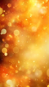 Glowing ember galaxies drift through liquid golden dusk