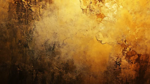 Rustic textured golden wall with distressed grunge finish.