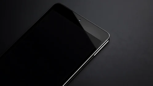 Premium Smartphone with Curved Display Edge. Metallic frame.