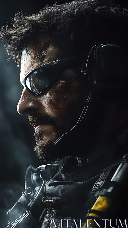 Battleworn operator listens for ghosts in the radio hiss