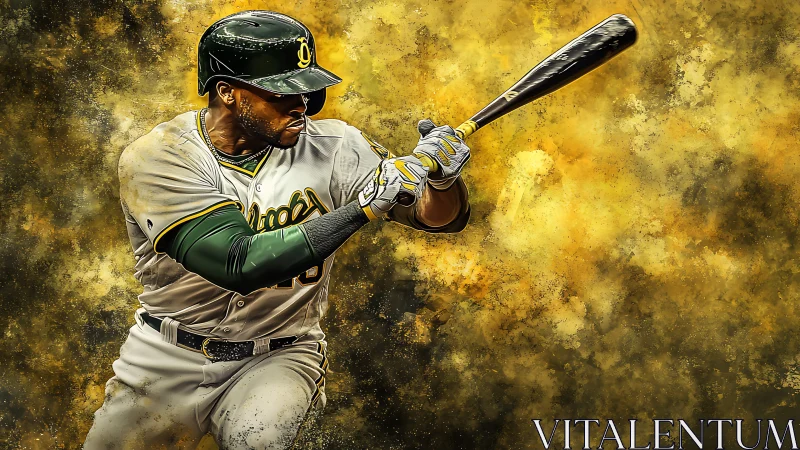 Dust-splitting slugger carves lightning through golden haze