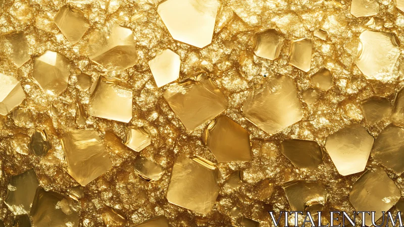 Gilded crystal shards drifting in a molten honey dream.