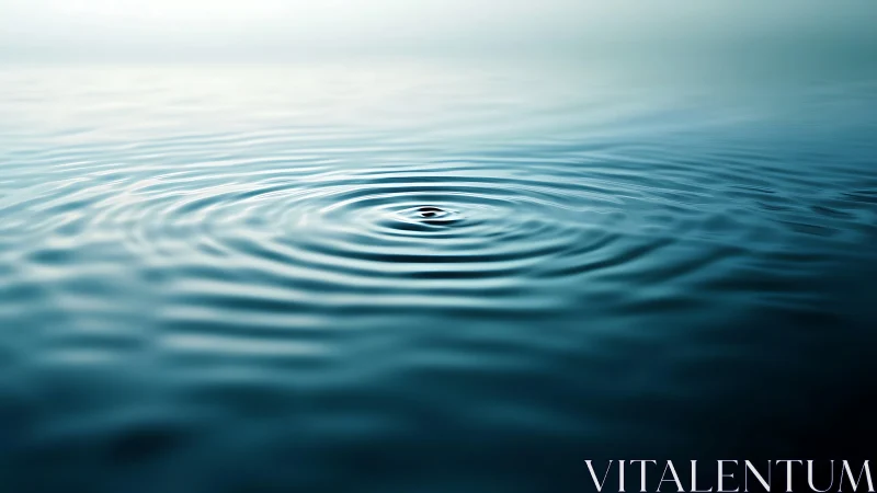 Photorealistic concentric water ripples in soft gradient field.