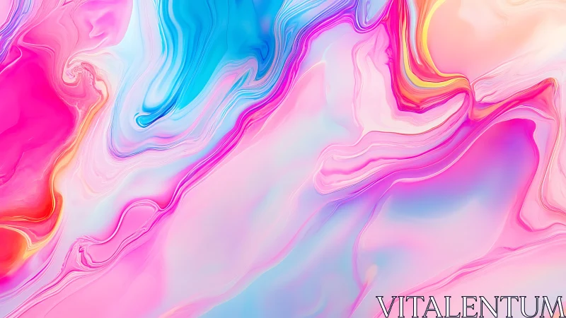 Chromatic fluid dynamics in high-saturation digital marbling.