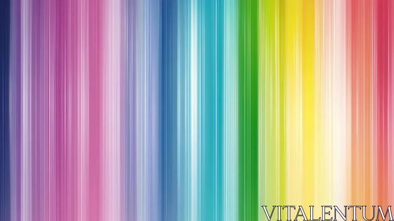 Vertical chromatic light streaks in full spectrum gradient field