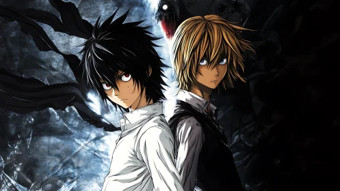 Duel of sharp‑eyed prodigies in stormlit shadow realm.