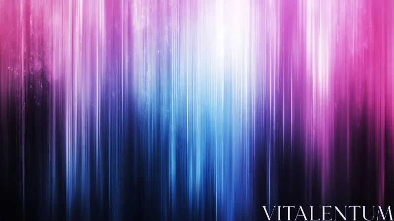 Vibrant Vertical Light Streaks in Pink and Blue Abstract Art.