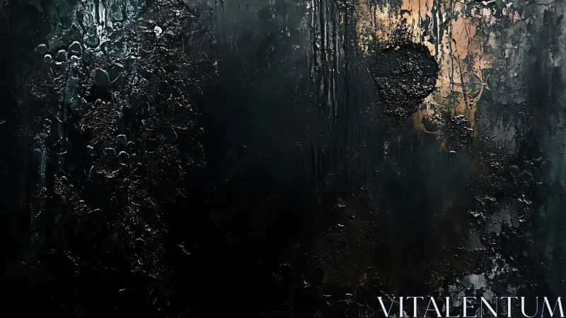 Shadowed textures invite a quiet walk through dark metallic glow