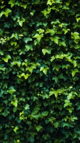 Dense ivy foliage forms a continuous botanical surface study