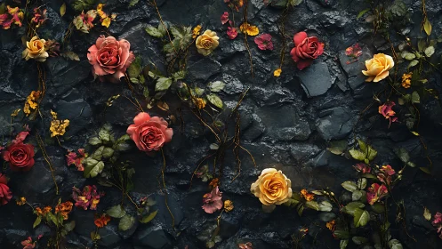 Velvet Rebellion: Roses Reclaim the Stone.