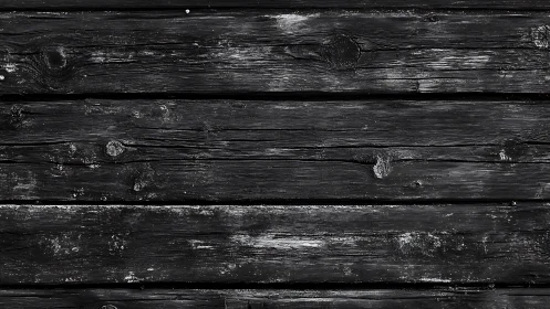 Weathered black wooden planks with pronounced grain texture