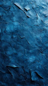 Deep cobalt crumpled surface with layered torn texture detail