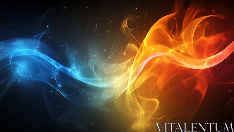 Bidirectional energy flow visualization with chromatic separation and fractal particle dynamics