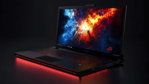 Gaming beast ignites cosmic storms across its burning keys