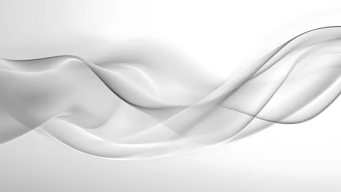 Silken glass waves drift across a luminous white horizon.