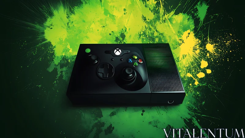 Xbox Series X Gaming Console Positioned Centrally