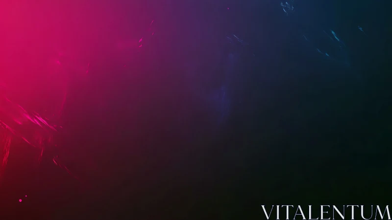 Pink to teal gradient light over dark abstract background.