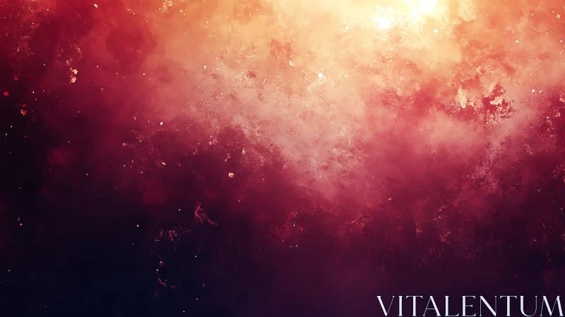 Granular nebula gradient with luminous warm-to-dark diffusion