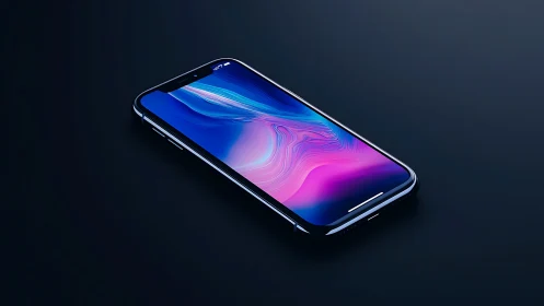 Modern Smartphone Display Abstract Gradient Wallpaper.