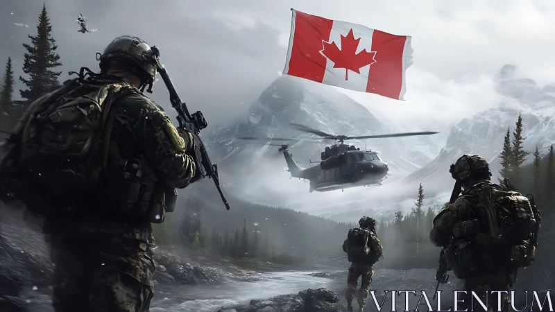 Canadian alpine tactical insertion with rotary-wing support.