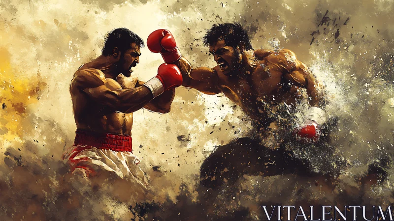 Two Boxers Clash in Epic Combat Drama
