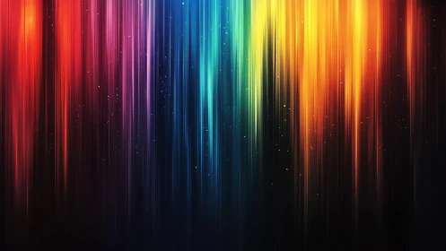 Vibrant vertical light streaks in digital abstract style background.