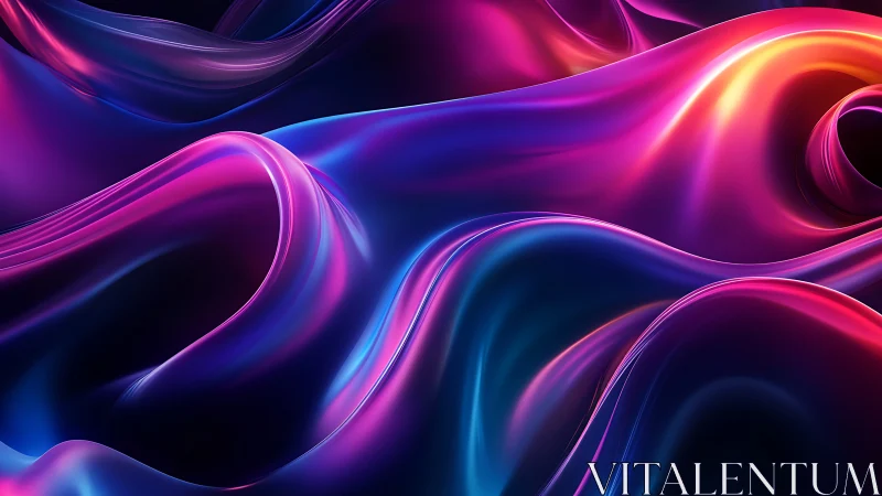 Spectral fluid dynamics on iridescent neon wavefront surfaces.