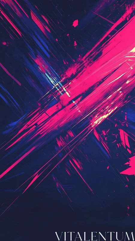 Neon vector shatterfield with intersecting magenta beam planes.