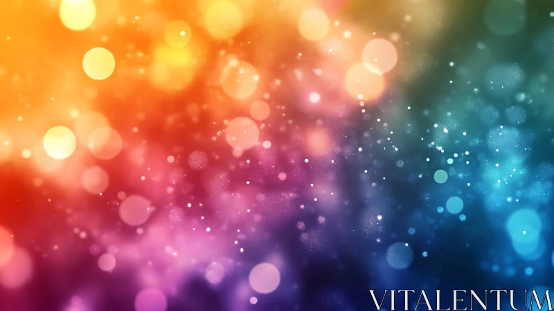 Chromatic bokeh field with gradient luminosity structure.