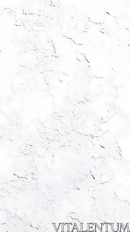 High-key white plaster wall with subtle cracked texture detail.