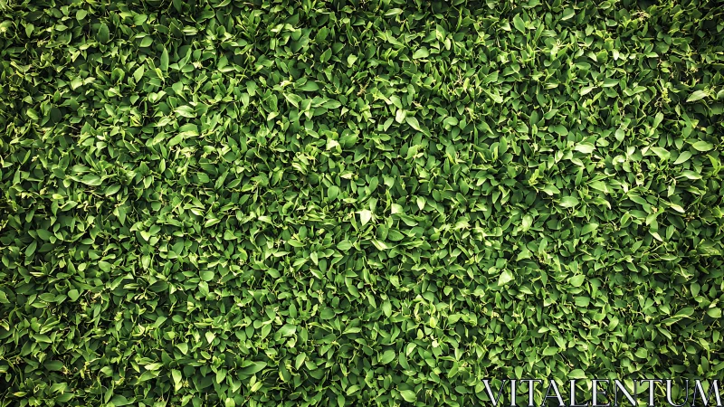 Dense green hedge fills frame with uniform leafy texture