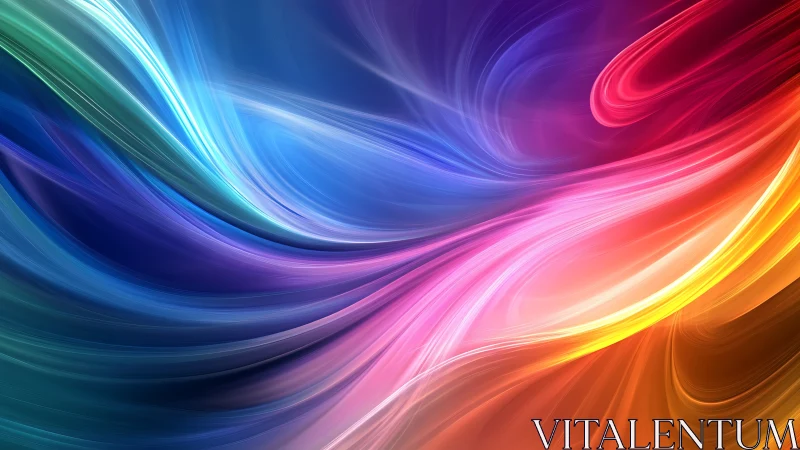 Chromatic riverstorm swirling through liquid lightfields.