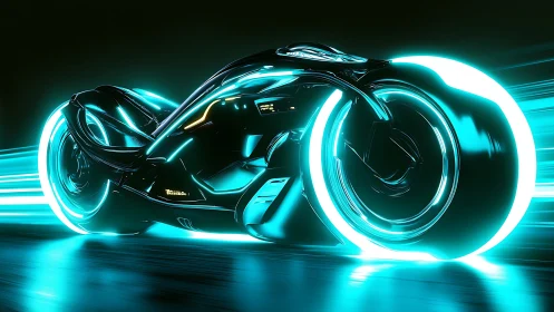 Neon night racer streaking through a glowing digital highway.