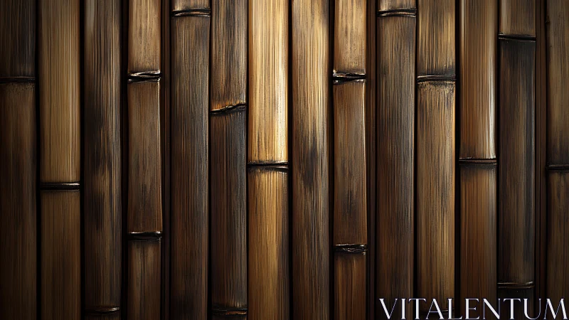 Vertical bamboo stalk surface with warm tonal variation.