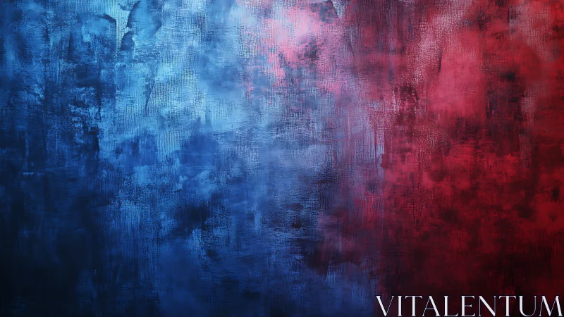 Dual color abstract background shows merged blue and red fields