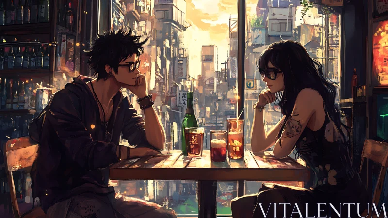 Sunset soda truce pauses a quiet argument above the city