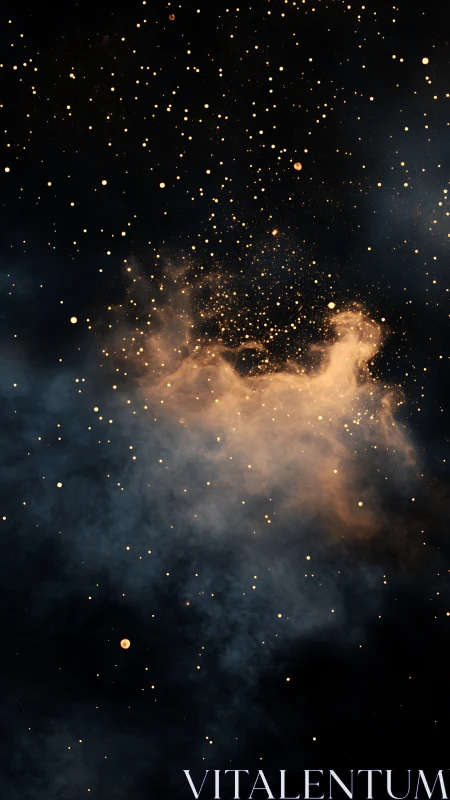 Stellar dust plume and particulate nebular field simulation.