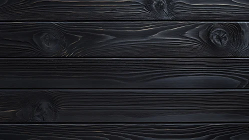 Charred black wood planks with subtle grain texture detail.