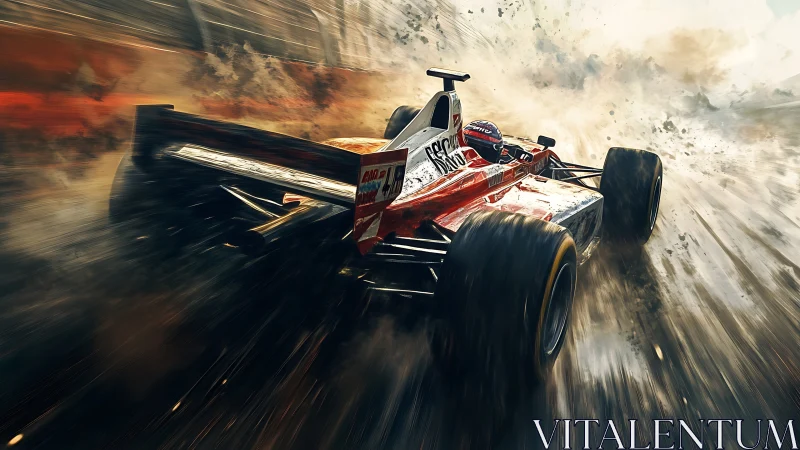 Turbocharged dust storm slingshots a red racer into glory