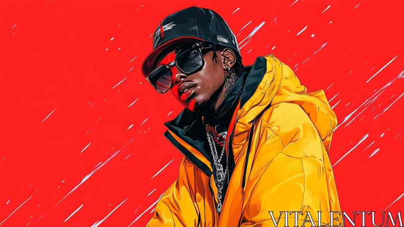 Streetlit swagger leans into a storm of electric red streaks