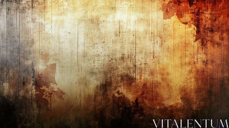 Rust-streaked twilight wall quietly remembers forgotten fires