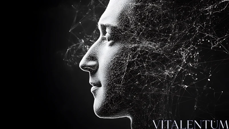 Neural network human profile constructed from luminous data nodes