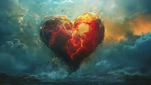 Molten Heart: Celestial Apocalypse Rendered in Digital Theater.