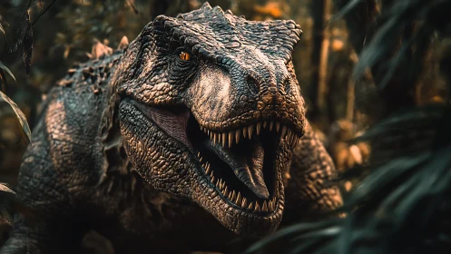 Predator of rusted dusk roars through the tangled jungle