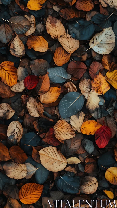 Crisp autumn leaves quietly rehearse their twilight waltz